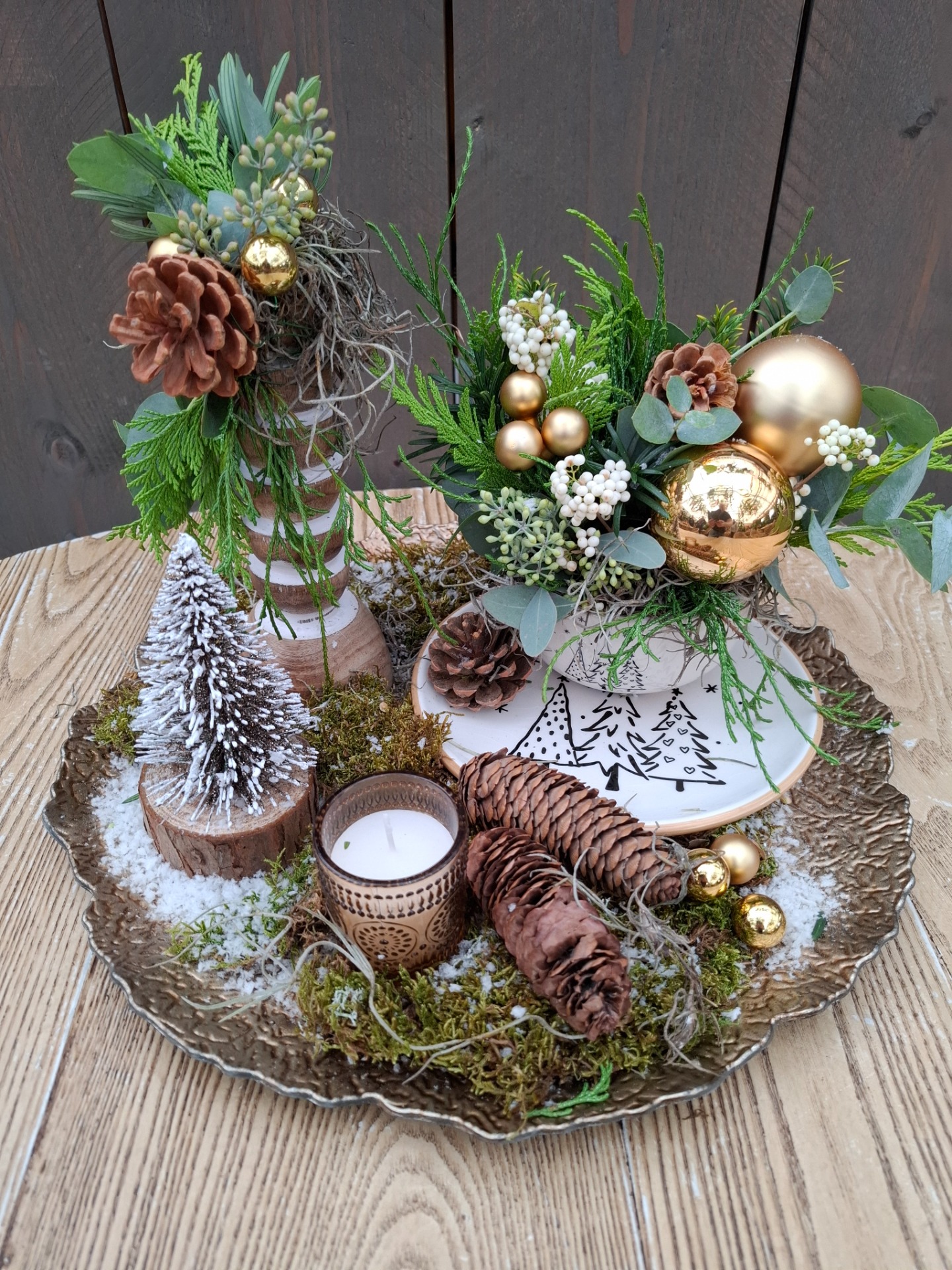 2. Kerststuk op schaal €47.50